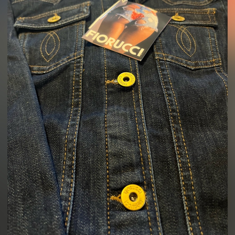 Various fiorucci jeanss, jackets, tshirts.  Various sizes
Naomi campbell